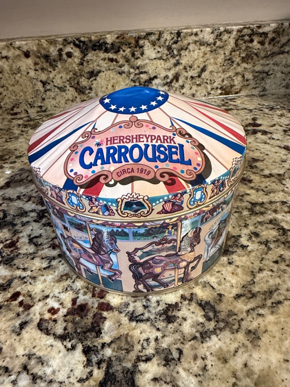 Hersheypark Carrousel Decorative Tin - Vintage Carousel Design